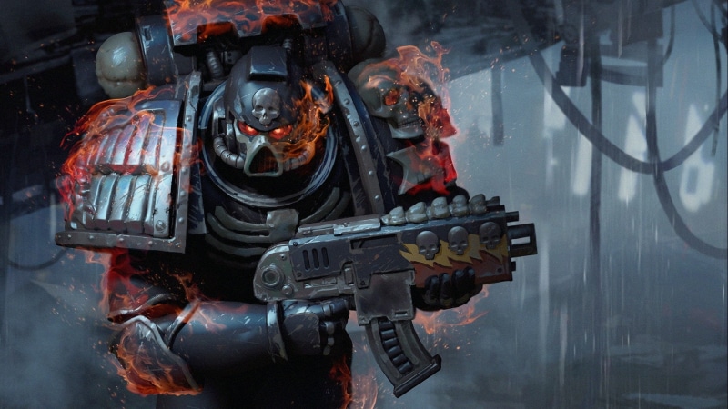 warrior, 40k, futuristic, sci-fi, warhammer, shooter, 2K, fighting, action