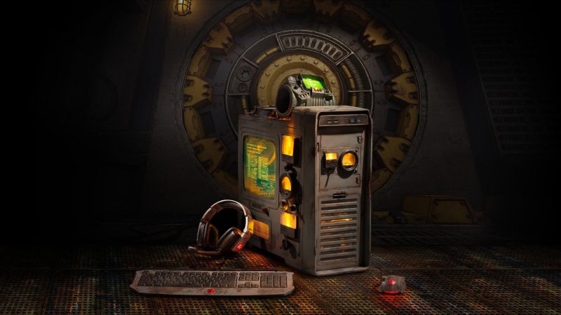 Fallout, digital composite, electrical equipment, arts culture and entertainment, no people, still life, Fighting, mode of transportation, connection, Futuristic
