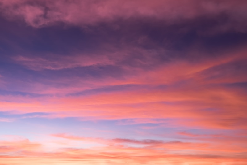 sunset, sky, the sky, sea, background, 4K, clouds, colorful, pink, beautiful, gray