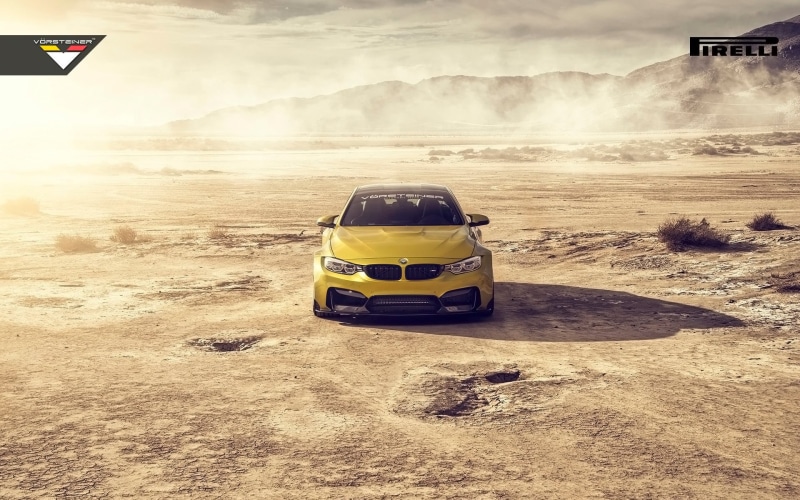 BMW M4 GTRS4, no people, pirelli, logo, outdoors, 1080P, cloud - sky, road trip, transportation, Vorsteiner, car, land, road, land vehicle, 4x4, beauty in nature
