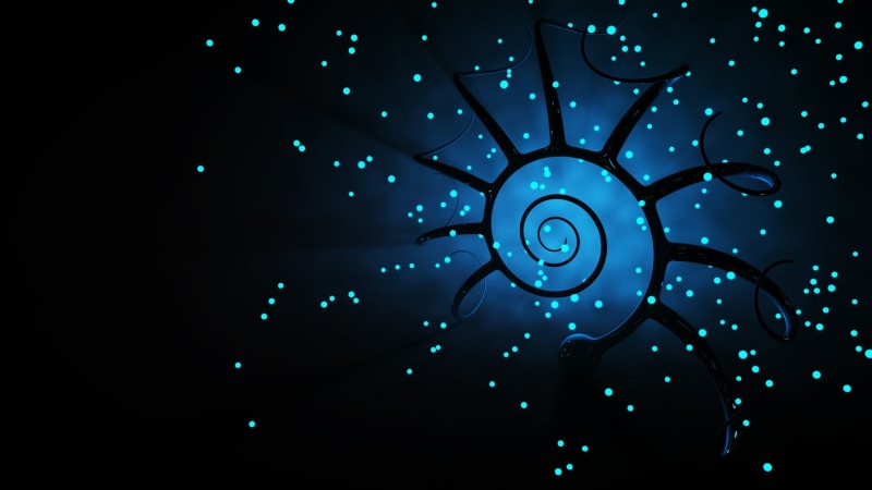 design Element, glowing, light - Natural Phenomenon, swirl, black background, close-up, 1080P, electricity, illustration, circle, backdrop, studio shot