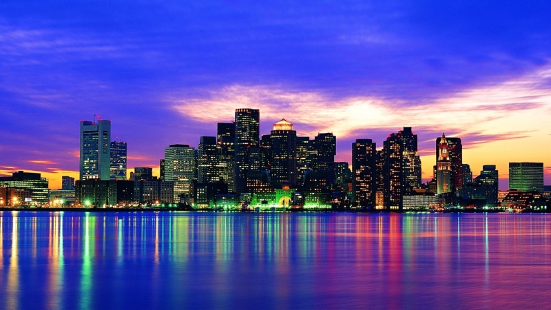 building, lights, miami, cityscape, sky, landscape, city, no people, coast, purple, united states, tall - high, skyscraper, outdoors, 4K, architecture