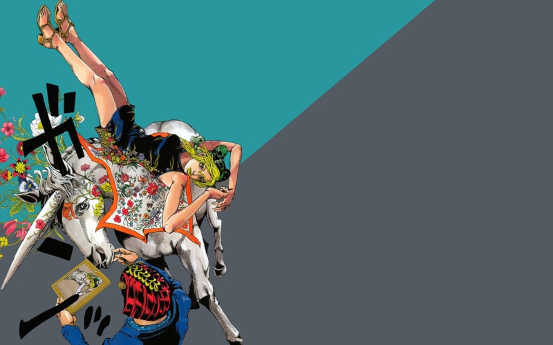 unicorn, anime, Jolyne Cujoh, horse, 2K, JoJos Bizarre Adventure, Hirohiko Araki, manga