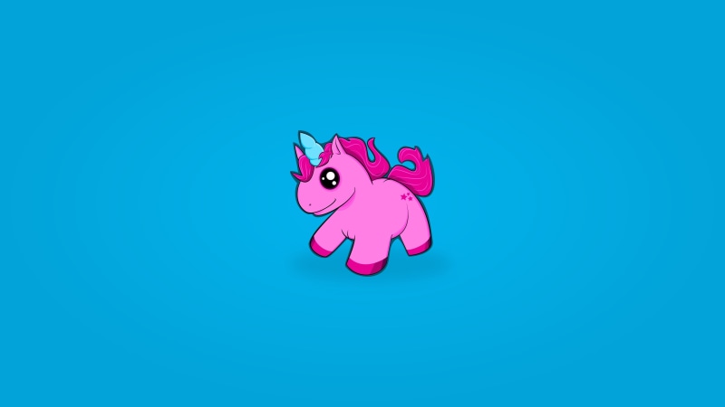 mammal, representation, cartoon, cyan, unicorn, vector, single object, copy space, animal themes, creativity, blue background, indoors, close-up, art and craft