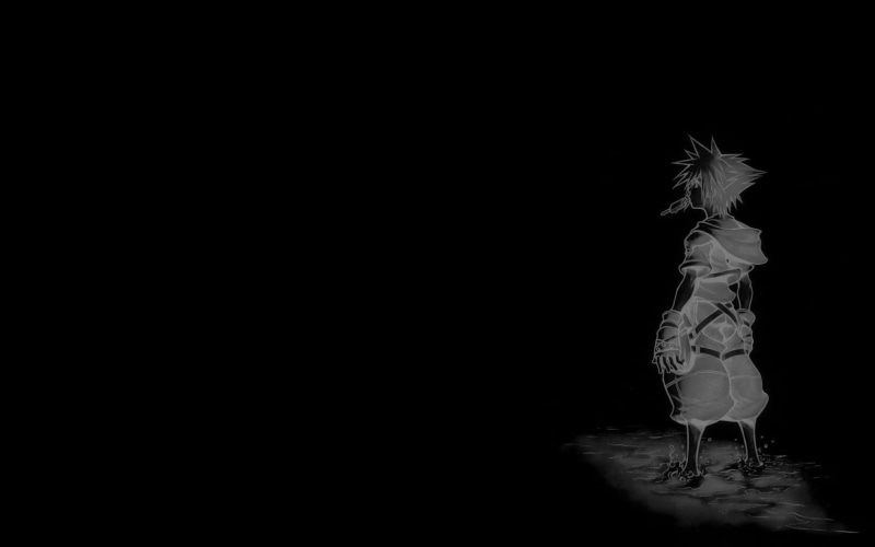 dress, Sora (Kingdom Hearts), black background, Kingdom Hearts, walking, women, anime, lifestyles, studio shot, standing, celebration, 720P, fashion, copy space