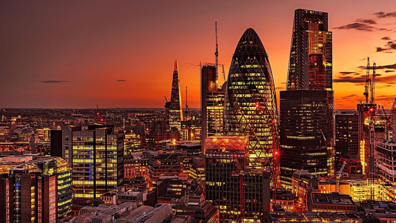 urban skyline, illuminated, sky, outdoors, modern, city lights, city, night, office building exterior, business, nature, landscape, skyscraper, built structure
