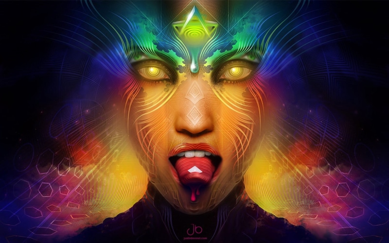 human Face, fantasy, 720P, multi Colored, futuristic, bizarre, illuminated, colors, colorful, ultraviolet Light, surreal, image, females, art, technology