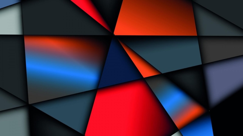 art, pattern, digital, triangle, 1080P, geometric, colors, 3d, creative