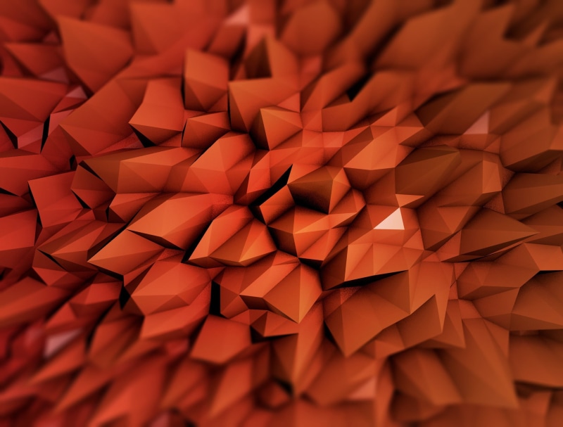 backgrounds, red, triangle Shape, high angle view, large group of objects, technology, craft, vector, mosaic, three-dimensional Shape, futuristic