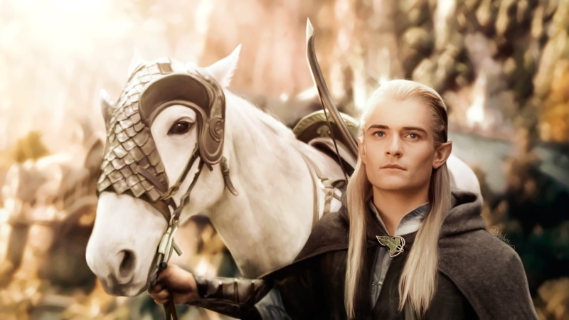 beautiful, 1080P, people, the Lord of the rings, horse, women, one Person, mammal, livestock, forest, teenager, beauty In Nature, pets, Legolas, animal
