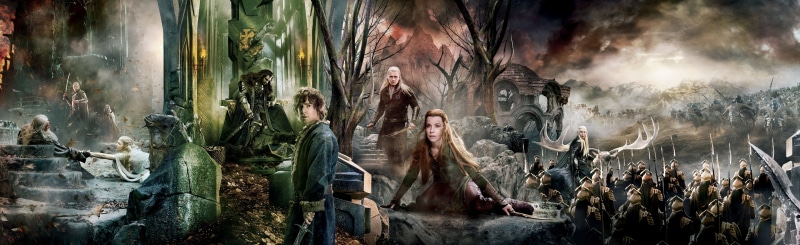 Bilbo, spirituality, event, Gandalf, people, art and craft, Kili, Elrond, Thranduil, smoke - physical structure, men, Thorin, Bard, hobbit, five, religion