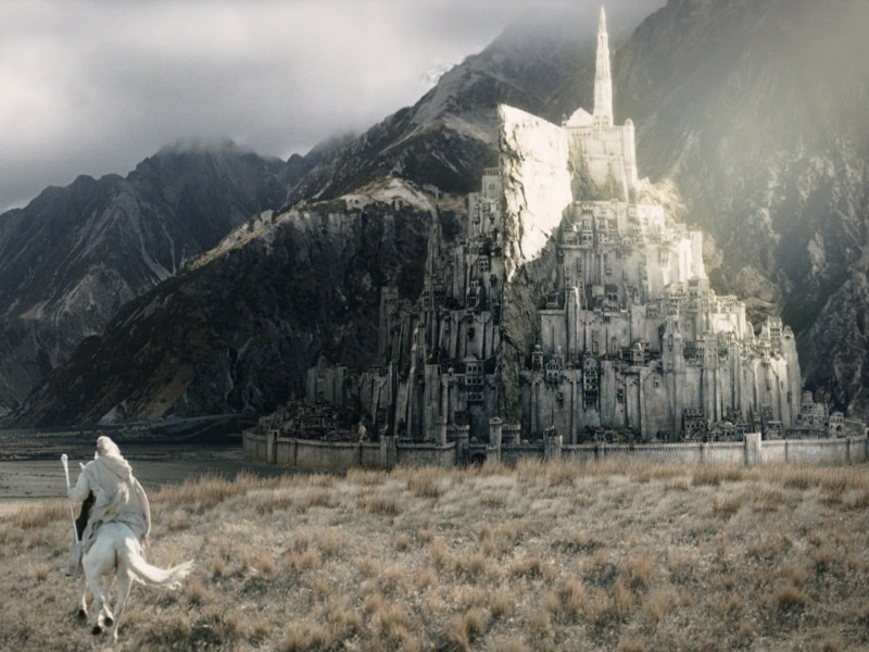 animals in the wild, built structure, Gandalf, no people, architecture, The Lord of the Rings, mountain, grass, The Lord of the Rings: The Return of the King