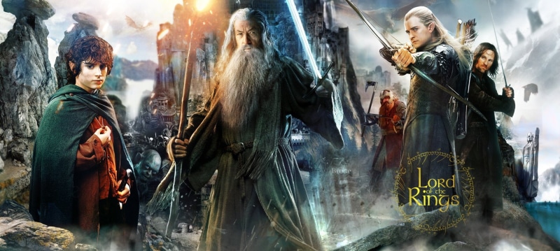 shopping, men, emotion, Gandalf, retail, Frodo Baggins, young women, standing, Gimli, Aragorn, city, Legolas, arts culture and entertainment, celebration