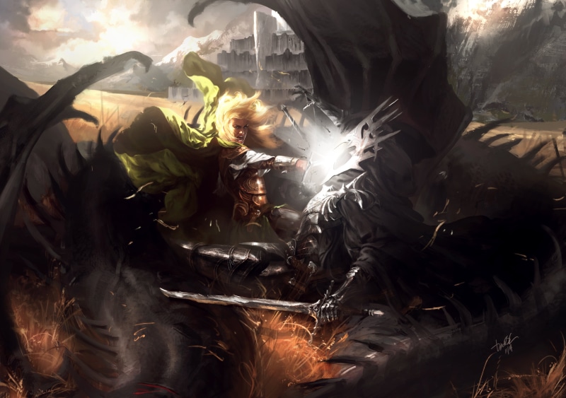 Lord of the Rings, Witch-king of Angmar, Éowyn (LOTR), 4K, The Lord of the Rings