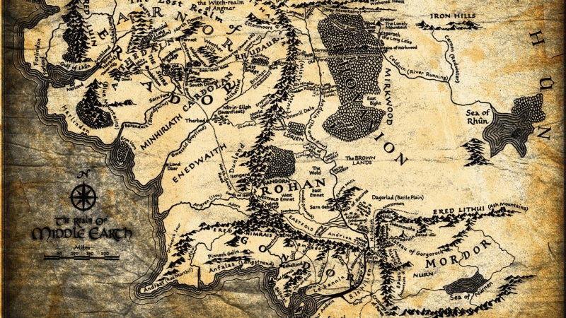 Middle earth, The Lord Of The Rings, 1080P, map