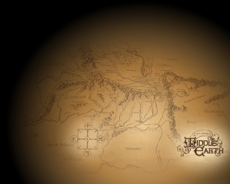 Middle-earth, The Lord of the Rings, 720P, map