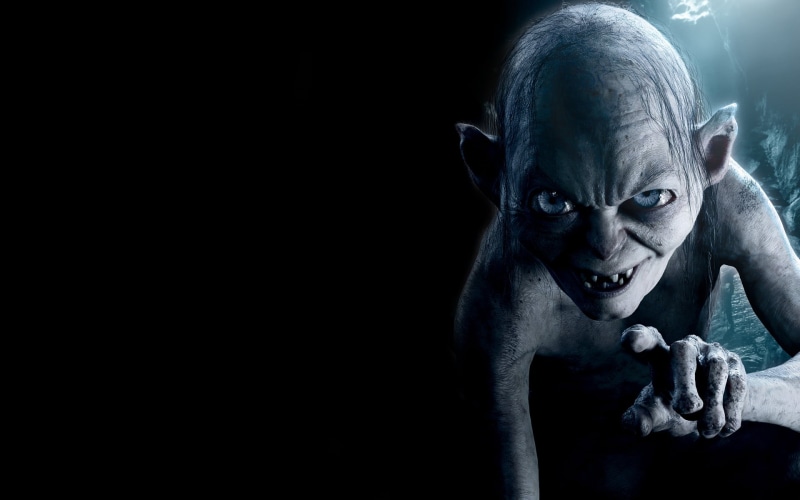 one Person, Gollum, people, The Hobbit An Unexpected Journey, copy space, representation, horror, close-up, facial Expression, studio Shot, 1080P