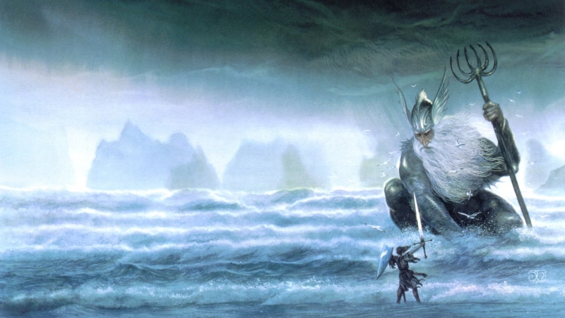 facing, waterfront, aquatic sport, one animal, day, animal wildlife, power in nature, close-up, artwork, outdoors, The Silmarillion, J. R. R. Tolkien, water