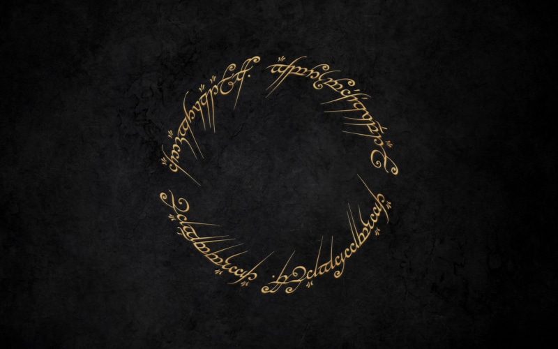 J. R. R. Tolkien, fantasy art, 1080P, artwork, The Lord of the Rings, minimalism, rings