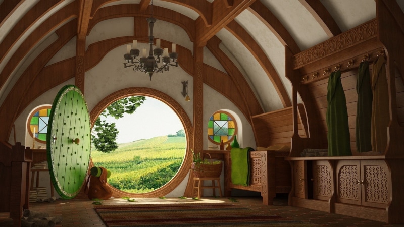 window, tree, history, open, built structure, day, the past, building, architectural column, circle, indoors, wood - material, 1080P, arch, ornate, nature