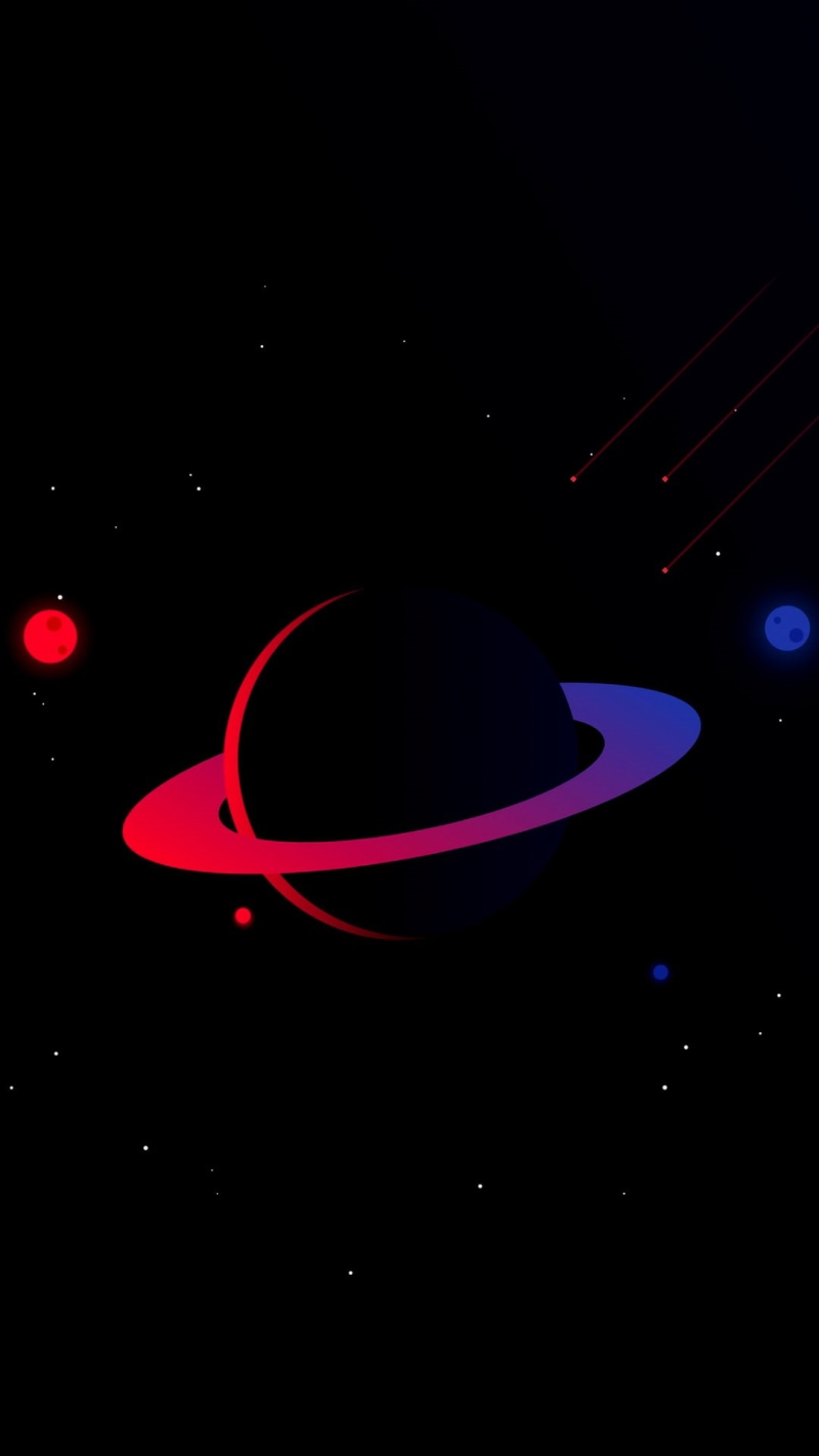 space, planetary rings, 1080P, space art, artwork, colorful, portrait display, planet, Saturn