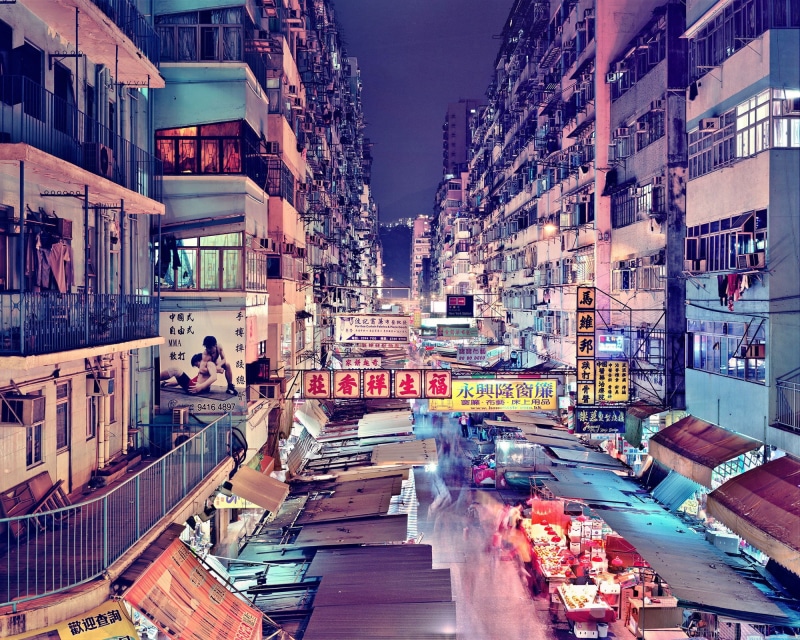 skyscraper, illuminated, incidental people, group of people, street, architecture, night, people, transportation, nature, 1080P, built structure, crowd