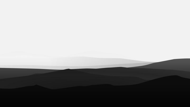 Artistic, Minimalist, Black and White, Mountain, Minimalism, 5K