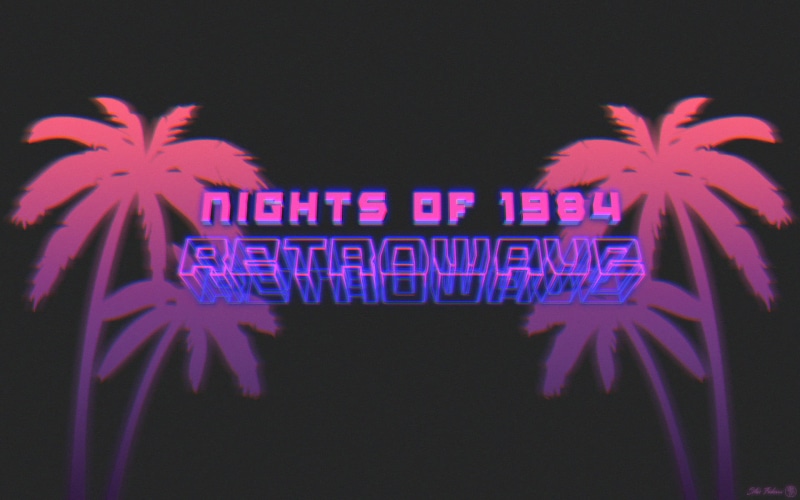 single object, poster, nights, text, connection, indoors, animal, internet, technology, neon, black background, 1980s, typography, texture, Photoshop, close-up