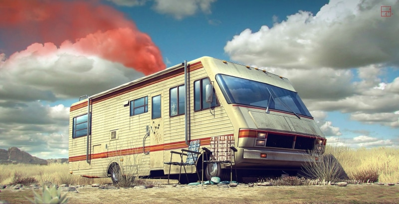 industry, truck, day, cloud - sky, car, no people, semi-truck, TV, occupation, land vehicle, rural scene, mode of transportation, environment, 1080P, trucking