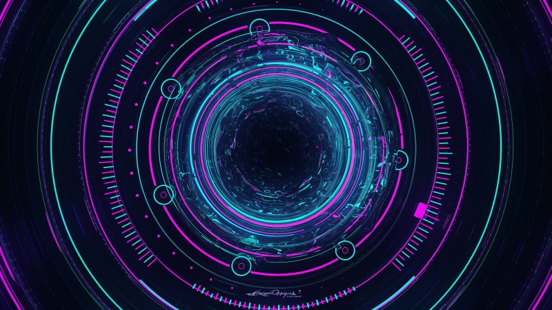 digital art, 1080P, Lacza, abstract, circle