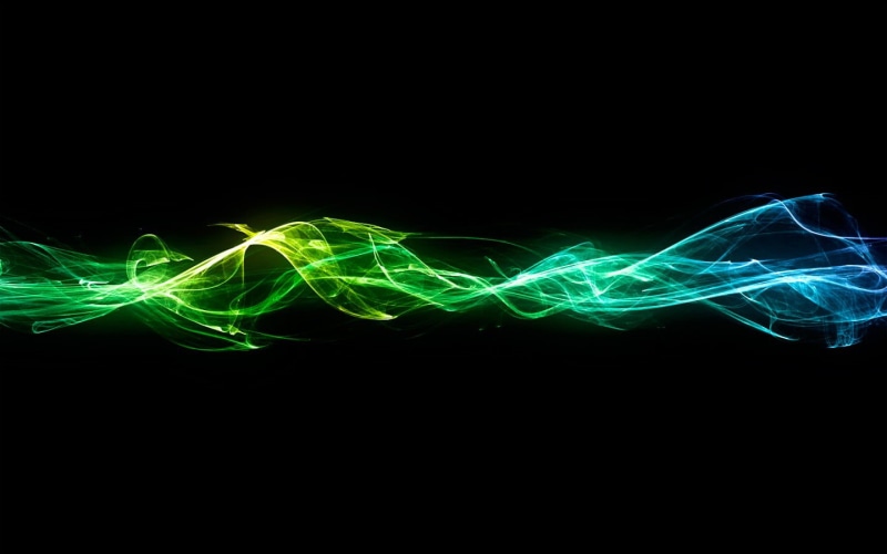 indoors, abstract, fuel and power generation, glowing, pattern, speed, copy space, swirl, smoke, wave pattern, green, science, no people, electricity, studio shot