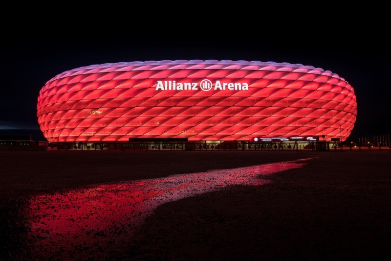 stadium, Munich, 1080P, Germany, backlight, Allianz Arena