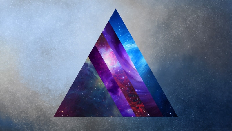triangle, prism, space, 1080P