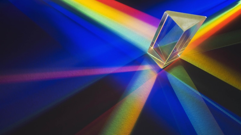 4K, colorful, prism