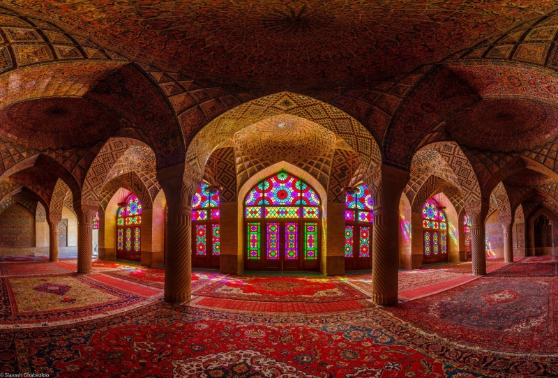 history, multi colored, arch, pattern, built structure, ceiling, dome, architectural column, no people, 1080P, floral pattern, carpet - decor, the past