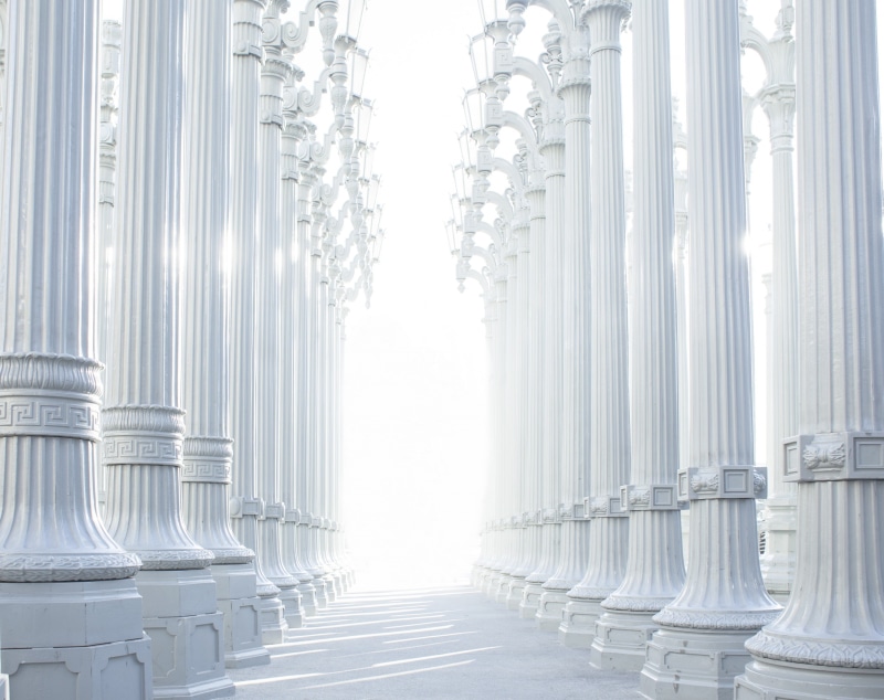 Interior, Open, Structure, Architecture, corridor, Building, diminishing perspective, geometric, Greek, architectural column, Classic, nature, curtain