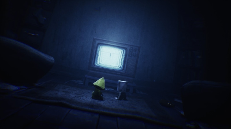 friendship, hallway, spooky, horror, flashlight, Little Nightmares, raincoat, TV, Little Nightmares 2, video games, city, 1080P