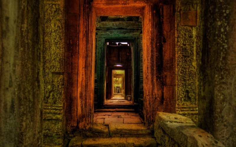 interior, corridor, religion, the past, history, arcade, entrance, built structure, ancient civilization, door, indoors, old, ancient, hallway, no people