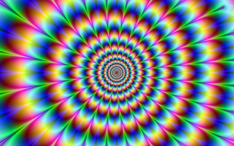 rainbowoptical, geometric shape, blue, concentric, vibrant color, optical illusion, illusion, 2K, motion, art and craft, glowing, full frame, abstract