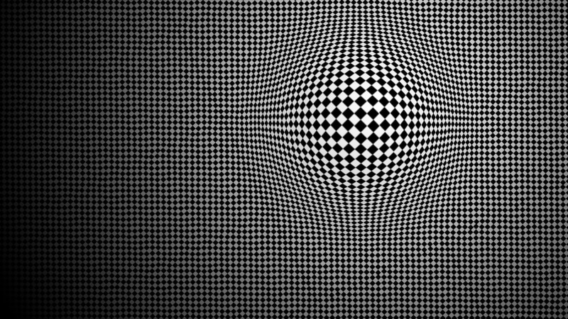 close-up, digital, 1080P, optical illusion, textured, in a row, abstract backgrounds, dark, shape, grate, hole, metal, white, indoors, repetition, monochrome