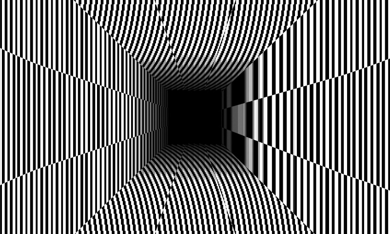 monochrome, optical illusion, 4K, digital art