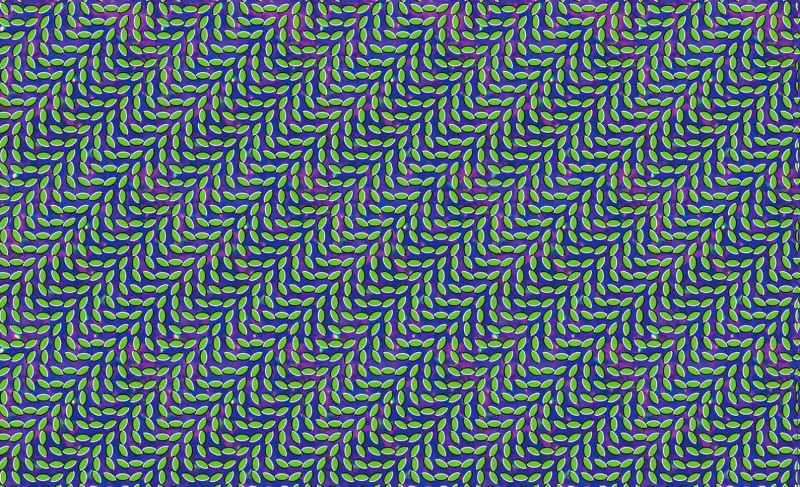 leaves, backgrounds, metal, Animal Collective, green color, design, full frame, Merriweather Post Pavilion, repetition, close-up, Optical Illusion, 720P