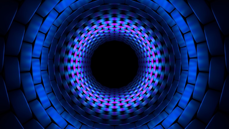 circle, graphic design, blue, 3d, close up, fractal, darkness, graphics, fractal art, pattern, digital art, electric blue, 4K, symmetry, sphere, spiral