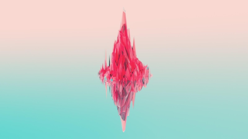 abstract, 2K, autocad, shard, illustration, shards, pink, 2560x1440