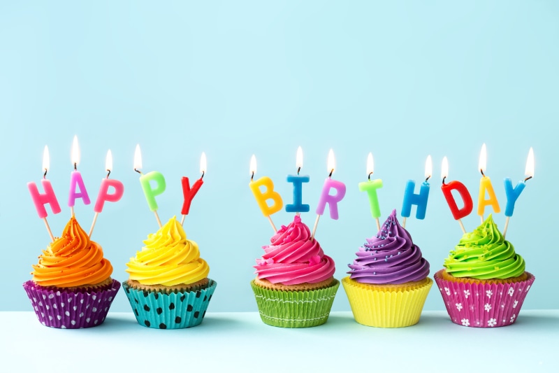5K, cupcake, colorful, Birthday, Happy Birthday, rainbow, cream, candles, candle, decoration, celebration, colours, cupcakes, cake