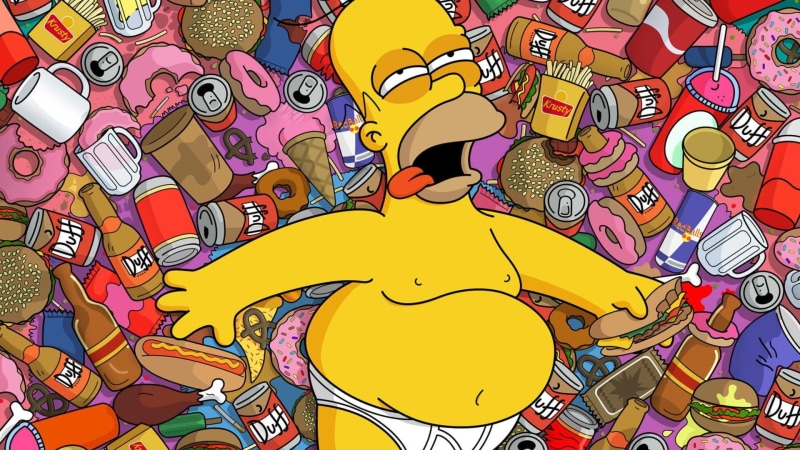 cartoon, beer, hangover, 1080P, simpsons, funny, homer, drunk, food