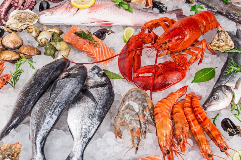 Shrimp, Food, Lobster, Seafood, Fish, 1080P, Crustacean