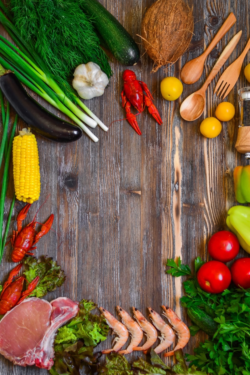 chili pepper, red chili pepper, grow, ingredients, still life, nutrition, healthy eating, root vegetable, table, greens, wood, top view, color, board, wooden