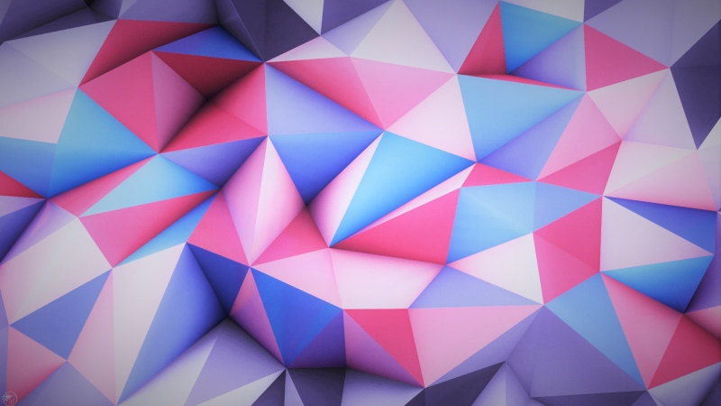 no people, 1080P, 3D, pattern, triangle shape, full frame, abstract, youth culture, art and craft, blue, creativity, geometric shape, backgrounds, aerial view