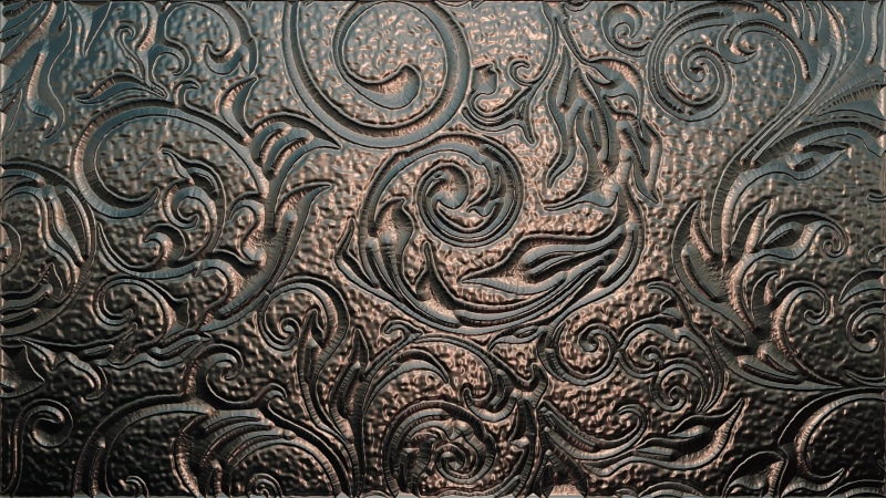 bronze glitter, chasing, ornament, embossed, texture, pattern on metal, 1080P, metal, background
